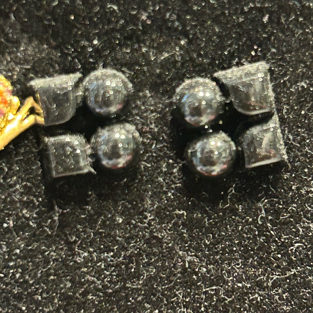 Kate Spade Black Geometric Stud Earrings
